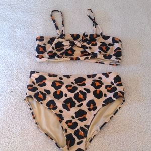Leopard Bikini Girls Size L
